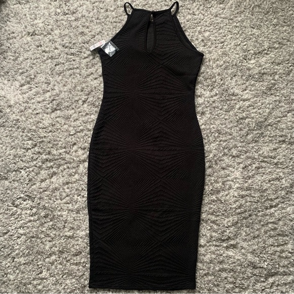Ardene Black Midi Bodycon Dress Size M - Picture 5 of 6